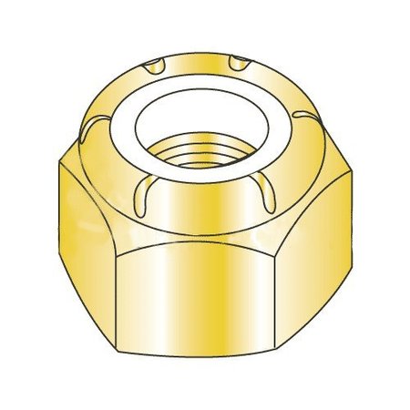 NEWPORT FASTENERS Nylon Insert Lock Nut, 5/16"-24, Steel, Grade C, Yellow Zinc, 100 PK 314313-PR-100